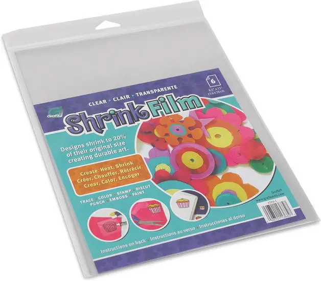Set Of 6 Clear Shrink Film Sheets (8.5 × 11 Inches) For Diy Jewelry And Crafts 1