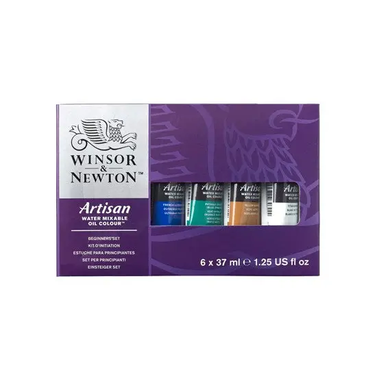 Set Of Six Premium Artisan Oil Paints – 37Ml Tubes Each 1