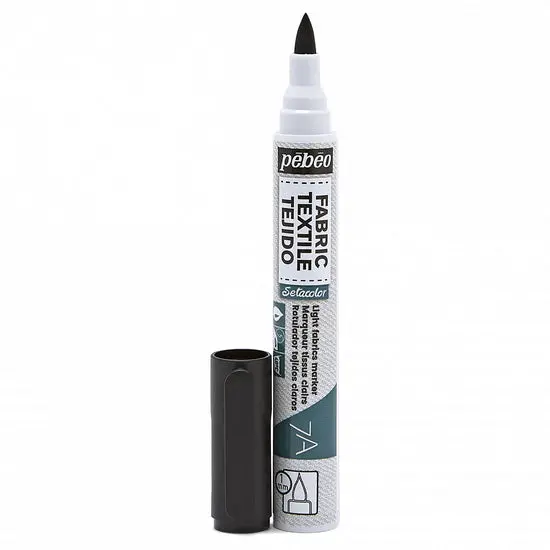 Setacolor Light Fabric Marker – Fine 1 Mm Tip, Jet Black 1