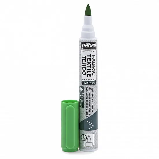 Setacolor Light Fabric Marker – Fine 1 Mm Tip, Light Green, Washable 1
