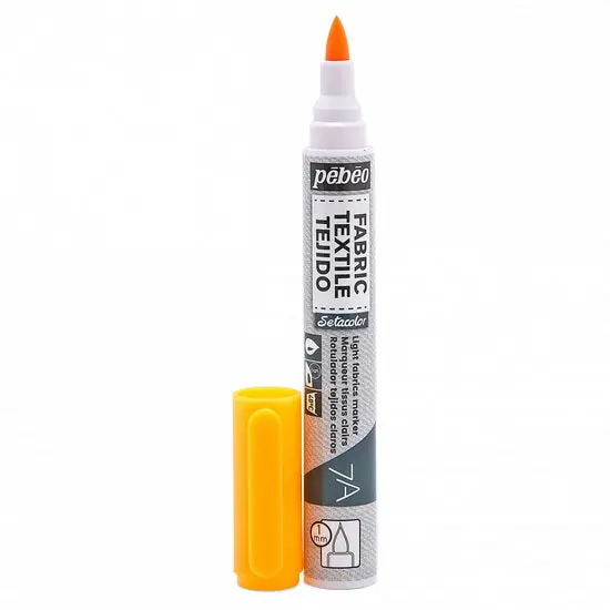 Setacolor Light Fabric Marker – Fluorescent Orange, 1Mm Tip 1
