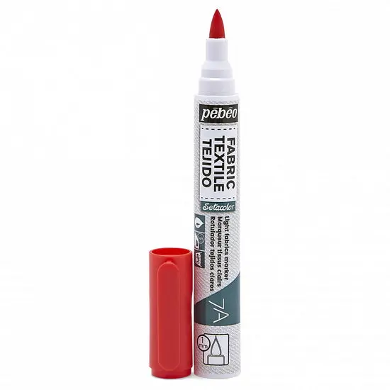 Setacolor Light Fabric Textile Marker – 1 Mm Fine Tip In Red 1