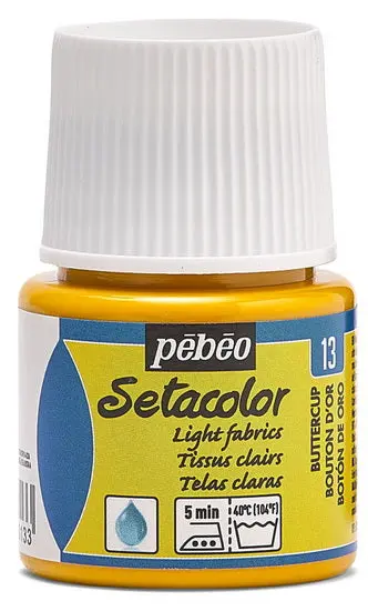 Setacolor Light Textile Paint – Buttercup Shade, 45 Ml 1
