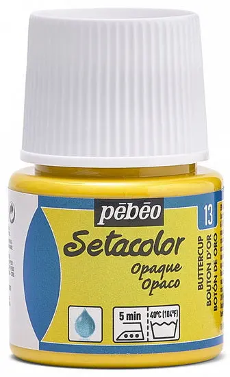 Setacolor Opaque Fabric Paint In Buttercup, 45Ml Bottle 1