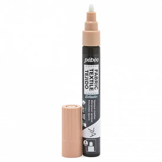 Setacolor Opaque Textile Marker – 4Mm Tip In Pastel Orange For Fabric Art 1
