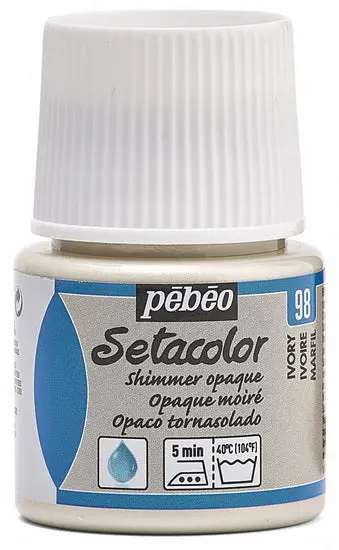 Setacolor Textile Paint – 45 Ml, Opaque Shimmer Ivory 1
