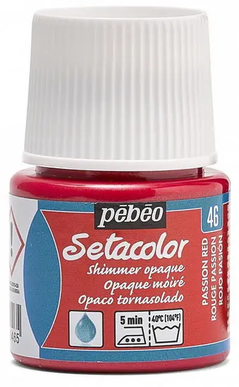Setacolor Textile Paint – Opaque Shimmer Passion Red, 45Ml 1