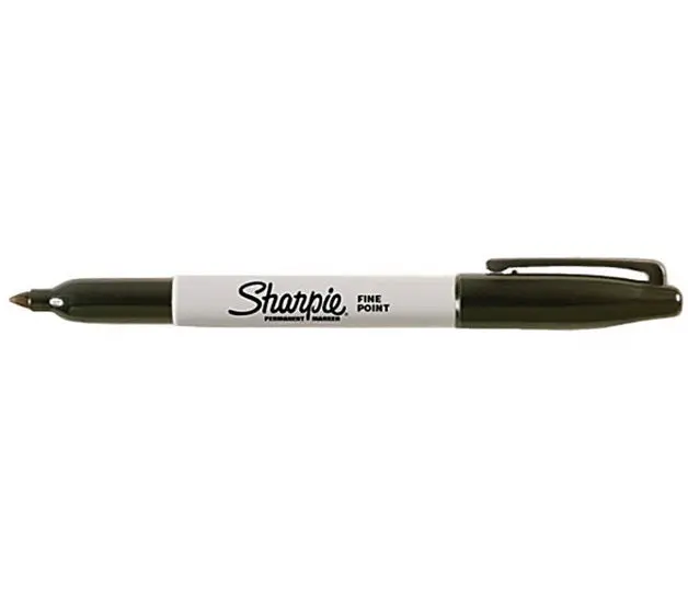Sharpie Fine Point Permanent Marker – Jet Black Ink, Quick-Dry Formula 1