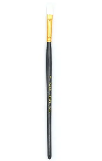 Short-Handle Oval Paintbrush – Size #8 Detailing Brush 1