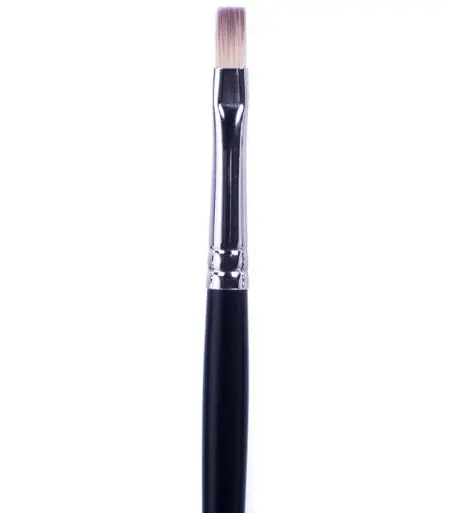 Short-Handle Synthetic Bristle Brush – Bright Shape, Size #6 1
