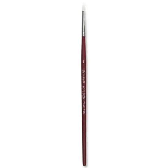 Short-Handle Synthetic Round Brush – Size #1 1