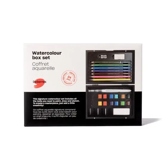 Signature Watercolor Starter Set – 24-Piece Artist Kit 1