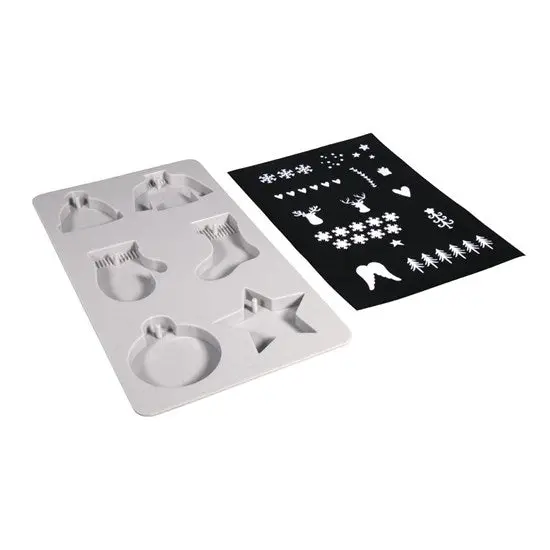 Silicone Baking & Craft Mold – Festive Christmas Design 1