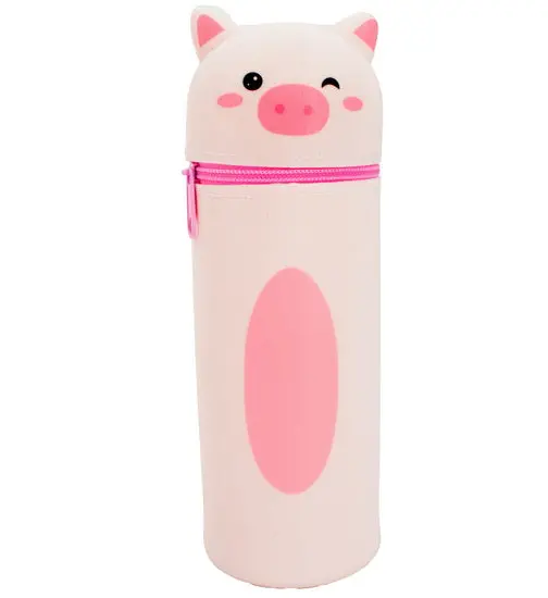 Silicone Pig-Shaped Pencil Case For Kids 1