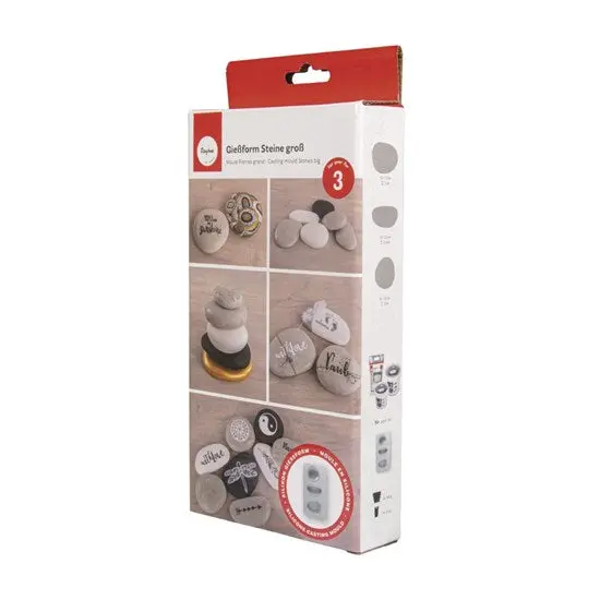 Silicone Stone Casting Mold – Flexible 2-Part Resin Mold Set 1