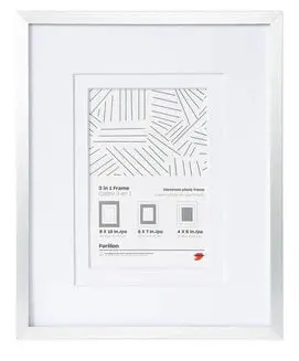 Silver Aluminum Photo Frame – 8X10 Inch With 5X7 / 4X6 Inch Mat 1
