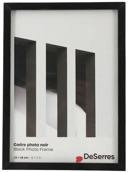 Slim Black Picture Frame – Fits 5X7 Inch Photos 1