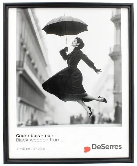 Slim Black Wooden Photo Frame – 16 X 20 Inches 1