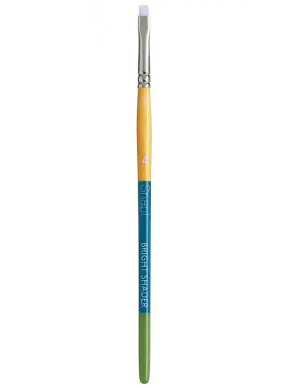 Snap! Short Flat Synthetic Paintbrush – Size #4, Mc Collection 1