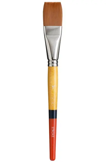 Snap! Synthetic Flat Wash Paintbrush – 1 Inch Width 1