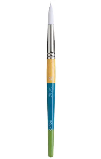 Snap! Synthetic Round Brush – Size #12, Medium Consistency 1