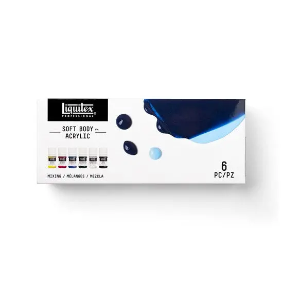 Soft Body Acrylic Blending Set – 6 Colors, 22 Ml Each 1
