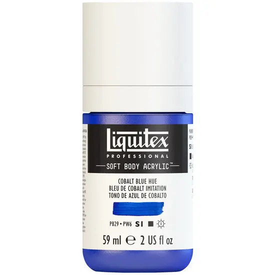 Soft-Body Acrylic Paint – 2Oz, Cobalt Blue Hue (Series 1) 1