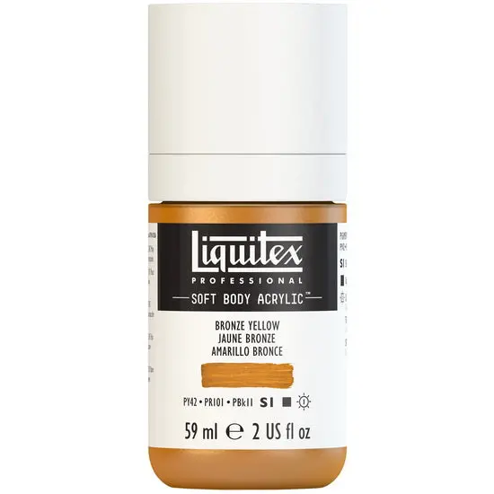 Soft-Body Acrylic Paint – Bronze Yellow Shade, 2 Oz (Series 1) 1
