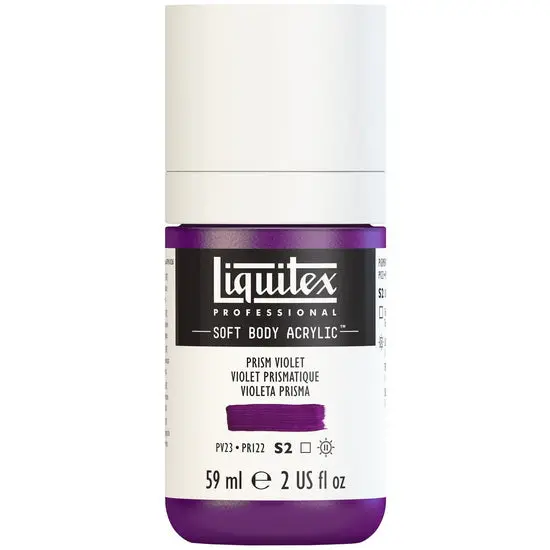 Soft-Body Acrylic Paint – Prism Violet, 2 Oz Bottle (Series 2) 1