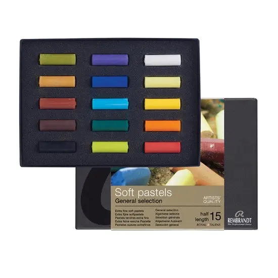 Soft Half-Stick Pastel Set – 15 Assorted Colors 1