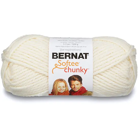 Softee Chunky Yarn (Aran #6) – 100G Natural Cream 1