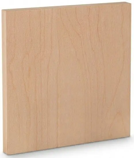 Solid Wood Panel – 1-Inch Deep, 8 × 8 Inches, Ready-To-Use Canvas Alternative 1