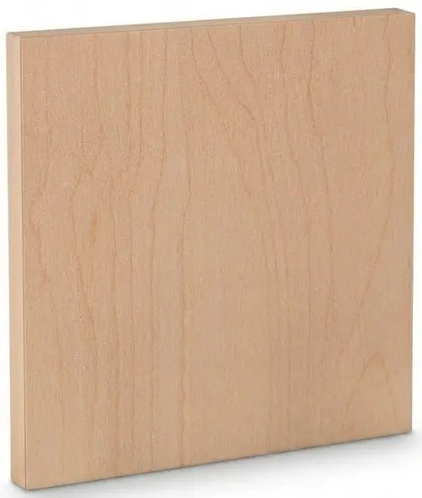 Solid Wood Panel – 16 × 16 Inches, 1-Inch Deep Cradle Frame 1