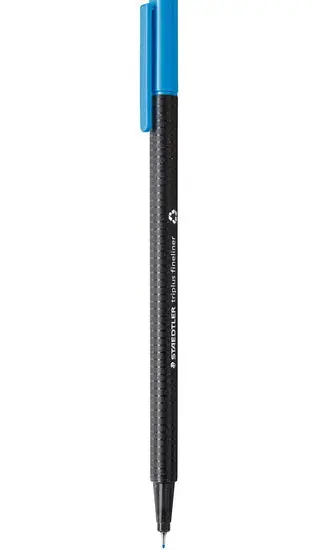 Stabilo Triplus Fineliner – Light Blue, Fine Tip 1