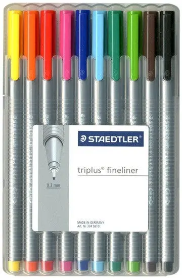 Stabilo Triplus Fineliner Set – 10 Vibrant Fine-Line Pens 1