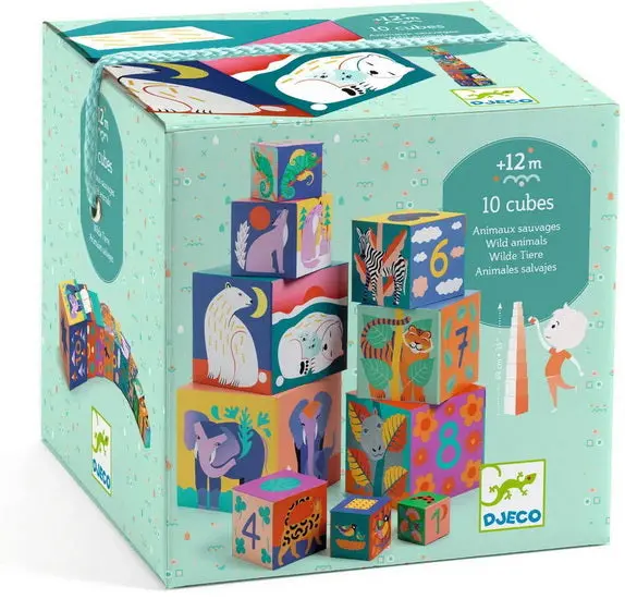 Stackable Animal-Themed Learning Cubes For Kids 1