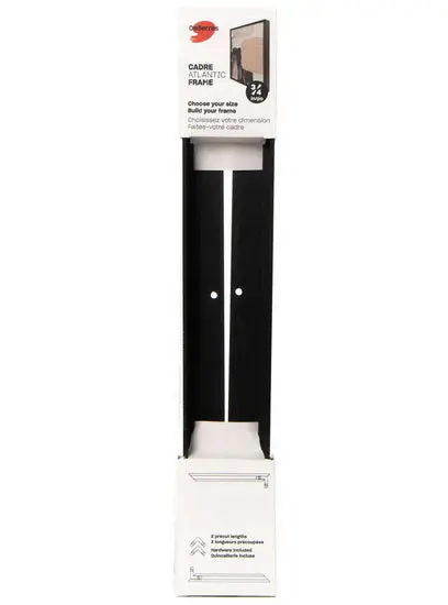 Standard Black Picture Frame Moulding – 40 Inch Length 1