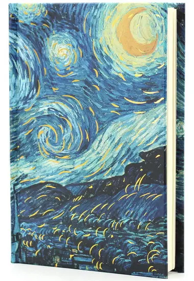 Starry Night Themed Notebook – 120 Page Lined Journal 1