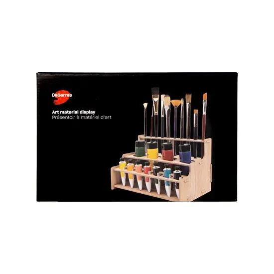 Straight-Style Paint And Brush Storage Rack 1