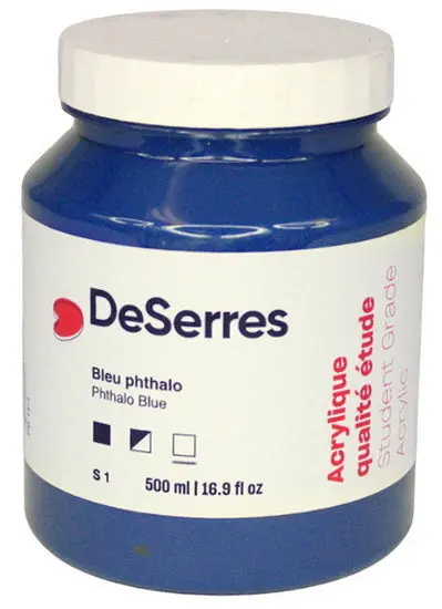 Student Acrylic Paint – Phthalo Blue Hue, 500Ml 1