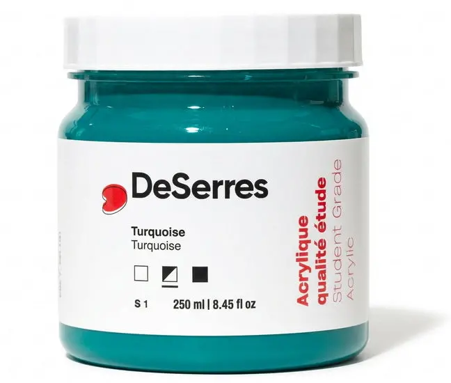 Student-Grade Acrylic Paint – Turquoise, 250 Ml 1