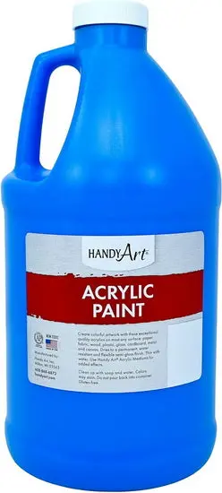Student-Grade Fluorescent Blue Acrylic Paint 1