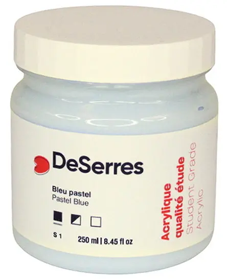 Student-Grade Pastel Blue Acrylic Paint – 250 Ml 1