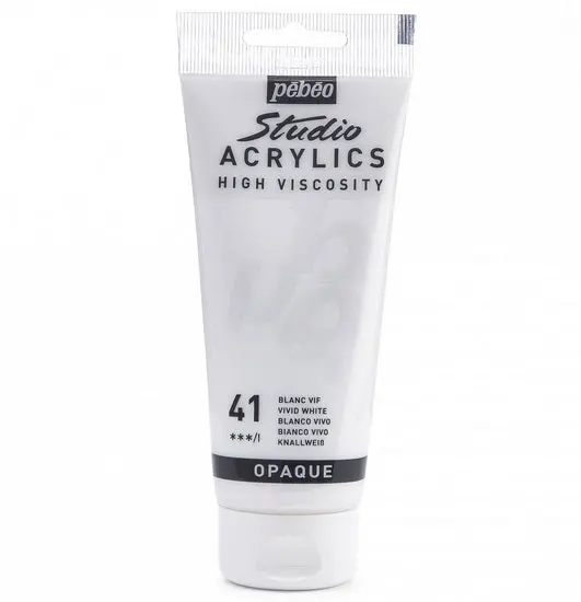 Studio Acrylic Paint – Bright White, 100 Ml Heavy Body Formula 1