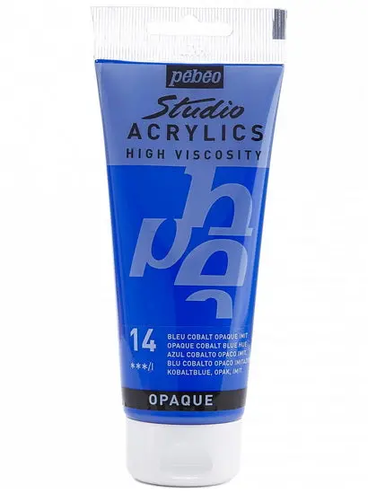 Studio Acrylic Paint – Cobalt Blue Hue, 100 Ml 1