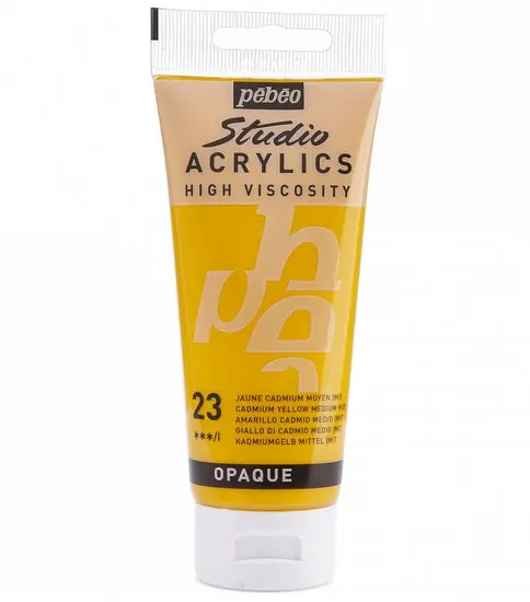 Studio Acrylic Paint – Medium Cadmium Yellow, 100Ml Artist Series 1