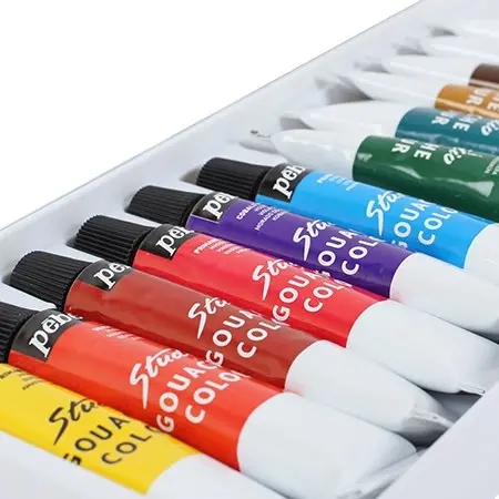 Studio-Grade Gouache Set – 12 Colors × 12 Ml 1