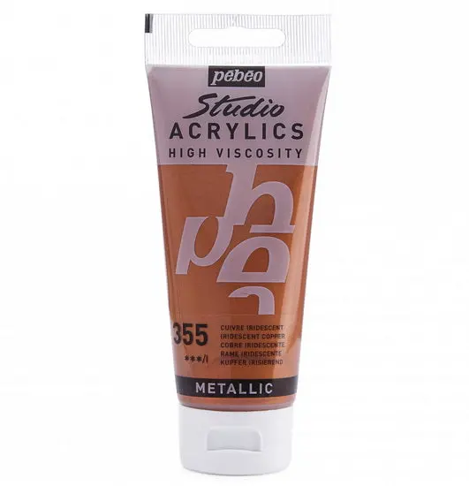 Studio-Grade Iridescent Copper Acrylic – 100Ml Heavy Viscosity 1