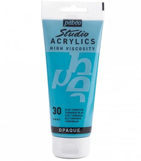 Studio-Grade Turquoise Acrylic Paint – 100Ml Hv Formula 1