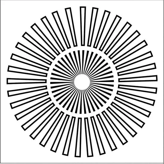Sunburst Pattern Stencil – 6 × 6 Inches 1